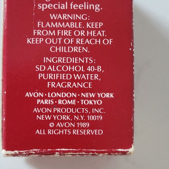 Vintage AVON Bird of Paradise Cologne Splash EMPTY Fragrance Bottle w Box 1989 - Picture 7 of 9